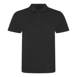 Image of AWDis Mens Tri-Blend Polo Shirt (XXL) (Heather Black)