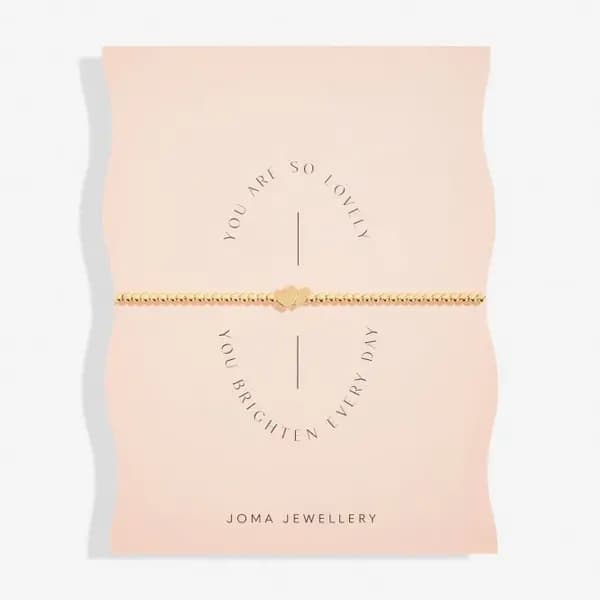 Image of You Are So Lovely You Brighten Every Day Gold Plated 17.5cm Bracelet 6782