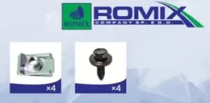 Image of ROMIX Fastening Element, engine cover 90244 RENAULT,CLIO II (BB0/1/2_, CB0/1/2_),KANGOO (KC0/1_),KANGOO Express (FC0/1_),CLIO II Kasten (SB0/1/2_)