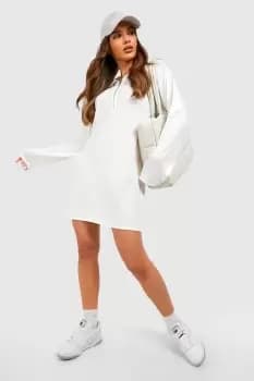 Image of Rib Half Zip Jumper Dress