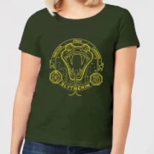Image of Harry Potter Slytherin Snake Badge Womens T-Shirt - Forest Green - L