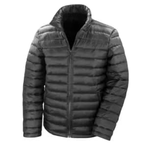 Image of Result Mens Ice Bird Padded Winter Jacket (Water Repellent & Windproof) (L) (Black)