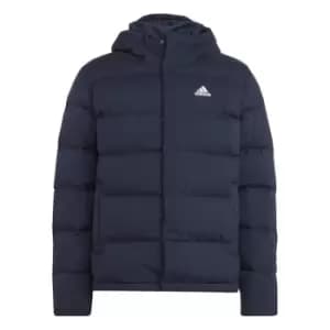 Image of adidas Helionic Hooded Mens Down Jacket - Blue