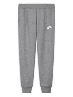 Image of Nike Girls Nsw Club Fleece Pant Lbr, Grey Heather, Size S=8-10 Years, Women