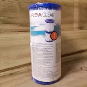 Image of Bestway - 2 x Type I / Type 1 Flow Clear Pool Filter Cartridge (8x9cm)