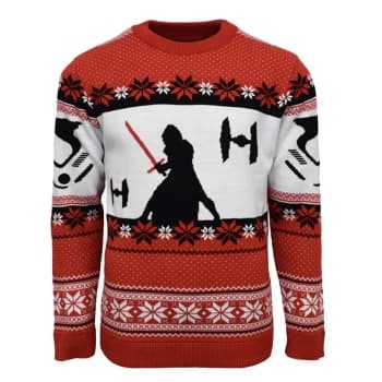 Image of Star Wars Kylo Ren Knitted Christmas Jumper - M