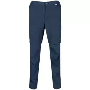 Image of Regatta Mens Leesville II Zip Off Trousers (30L) (Moonlight Denim)