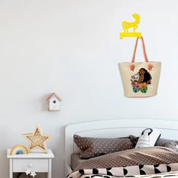Image of Unicorn - Yellow Yellow Metal Wall Hook