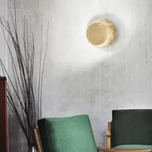 Image of Tick Integrated LED Indoor Wall Lamp 1 Light Gold 3000K