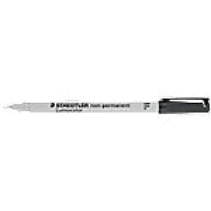 Image of STAEDTLER OHP Marker Lumocolour 316 Bullet 0.6mm Black 10 Pieces