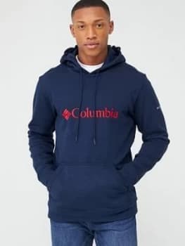 Image of Columbia Classic Basic Logo Hoodie - Navy, Size 2XL, Men