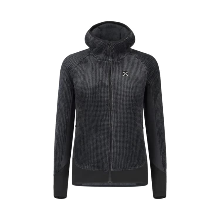 Image of Womens hooded hiking jacket Montura Remix Gris Female XS