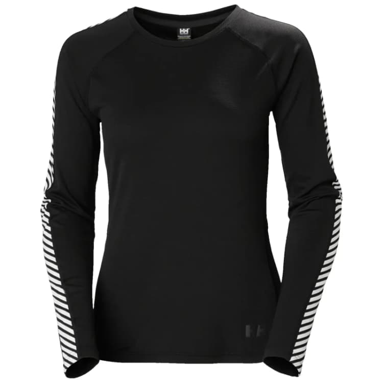 Image of Sweatshirt woman Helly Hansen lifa active stripe crew Noir Female XS