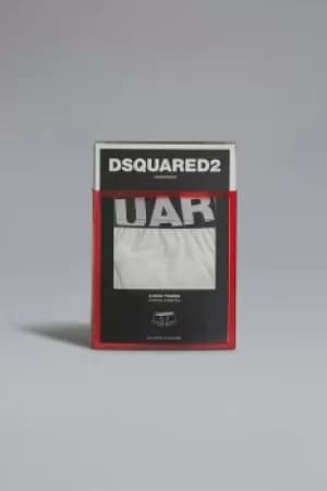 Image of DSQUARED2 Men Twinpack trunk White Size M 95% Cotton 5% Elastane
