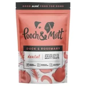 Image of Pooch and Mutt Duck and Rosemary Dental Meaty Dog Treats 120g