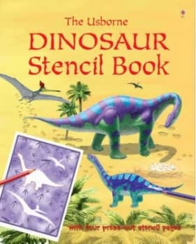 Image of Dinosaur Stencil Book Hardback