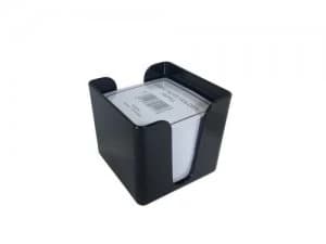 Image of Value Deflecto Cubic Note Block and Holder Black