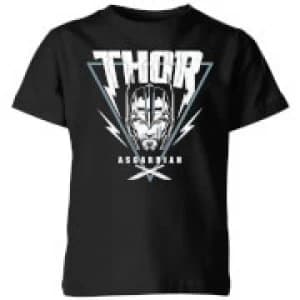 Image of Marvel Thor Ragnarok Asgardian Triangle Kids T-Shirt - Black - 11-12 Years
