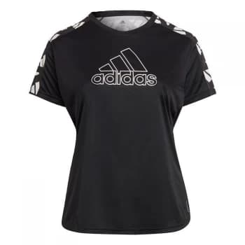 Image of adidas Own The Run Celebration T-Shirt (Plus Size) Womens - Black