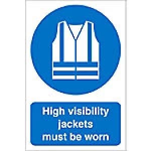 Image of Mandatory Sign High Vis PVC 60 x 40 cm