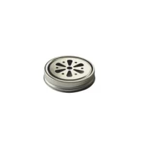 Image of Kilner Flower Lids for Handled Mug, Set of 6, Chrome
