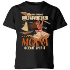 Image of Moana Find Your Own Way Kids T-Shirt - Black - 11-12 Years