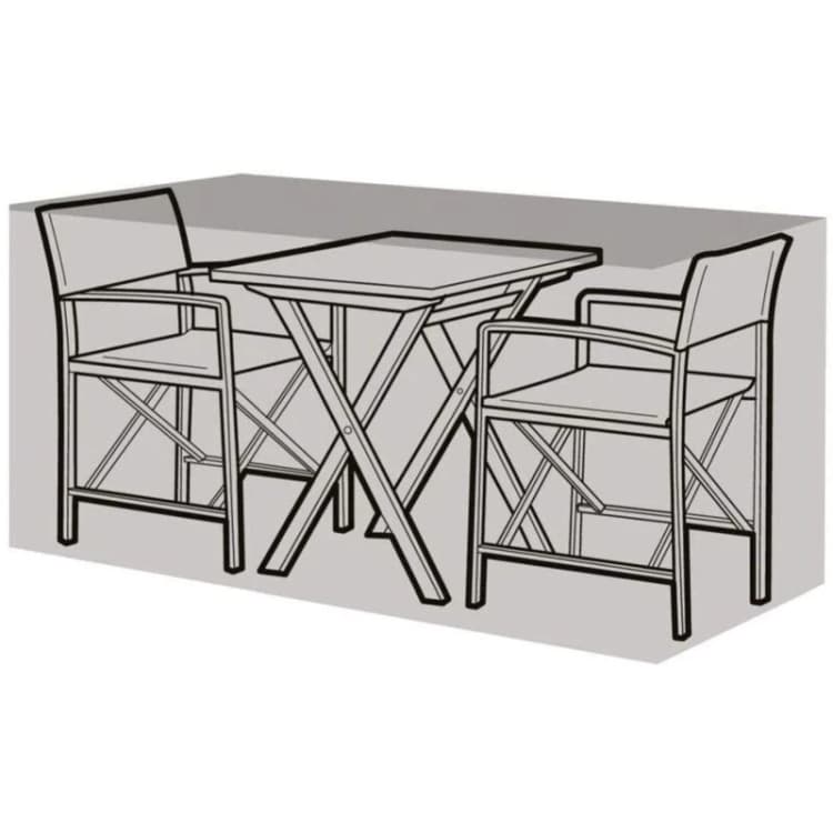Image of Garland 2 Seater Large Bistro Set Cover Black W1388