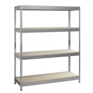 Image of Really Useful 4 Shelf Metal & Chipboard Shelving Unit