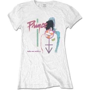 Image of Prince - Take Me With U Womens Large T-Shirt - White