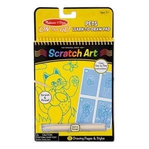 Image of Melissa and Doug On the Go Scratch Art Color Reveal Pad Vehicles