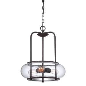 Image of 3 Light Ceiling Pendant Old Bronze, E27