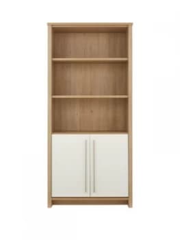 Image of Consort Suri Ready Assembled Bookcase With 2 Door Cupboard