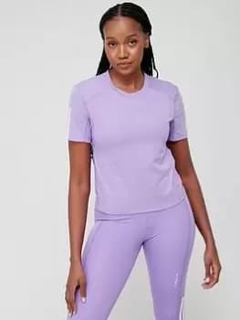 Image of adidas Train Essentials Cotton T-Shirt - Violet, Violet, Size XS, Women