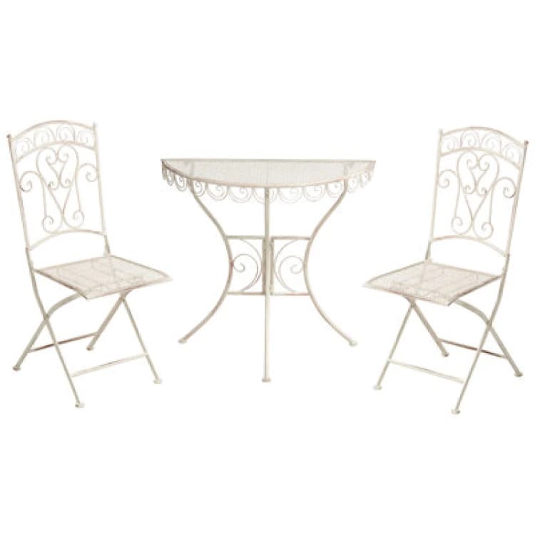 Image of Beliani Bistro Set Juina Metal Light Beige
