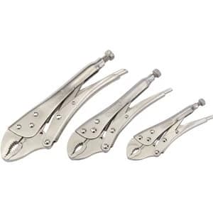 Image of Draper 3 Piece Curved Jaw Self Grip Pliers Set