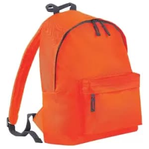 Image of Bagbase Fashion Backpack (18 Litres) (one Size, Orange/Graphite Grey)