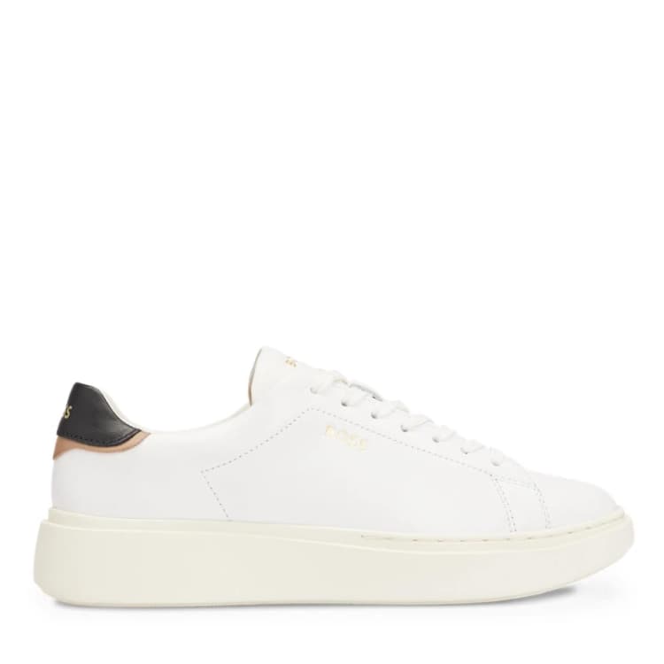 Image of Boss Womens Amber Runners Low-Top Trainers Open White female 2 (35)
