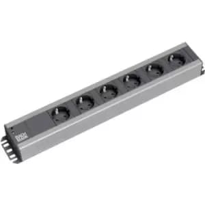Image of Bachmann 300000 19 power strip 6x Black, Anthracite PG connector