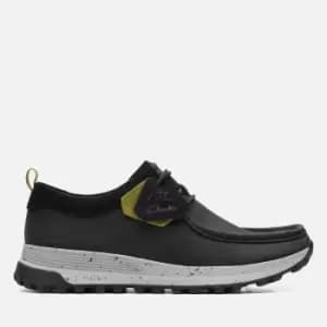 Image of Clarks Mens Trek Wally Nubuck Shoes - Black - UK 10