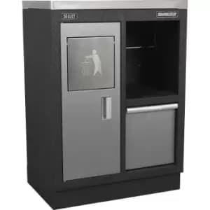 Image of Multifunction Modular Garage Cabinet - 680 460 x 910mm - Aluminium Handles