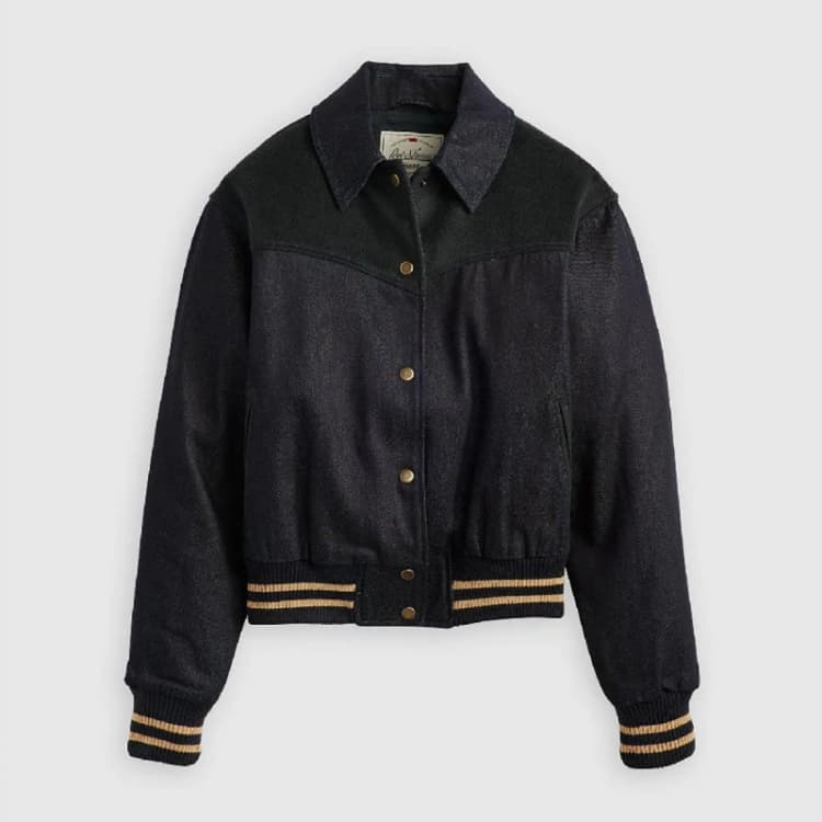 Image of Levis Womens Lennox Varsity Jacket Bold Play female 8 (XS)