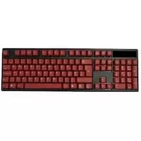 Image of Tai Hao ABS Double Shot UK Layout Keycaps Red White Legends