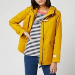 Image of Joules Womens Coast Waterproof Jacket - Antique Gold - UK 16