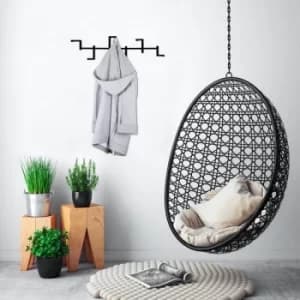 Image of Strip Black Metal Wall Hook
