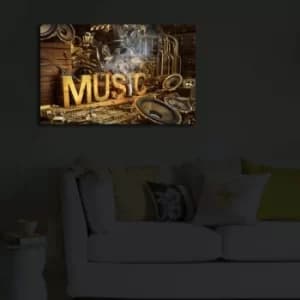 Image of 4570?ACT-35 Multicolor Decorative LED Lighted Canvas Painting