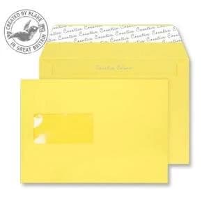 Image of Creative Colour Banana Yellow PS Wallet Window C5 162x229mm Ref