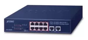 Image of PLANET FSD-1008HP network switch Unmanaged Fast Ethernet (10/100)...