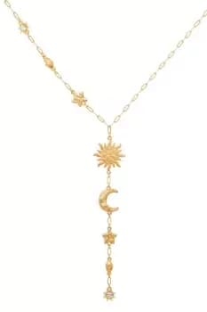 Image of Gold 'Cielo' Lariat Charm Necklace