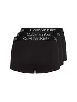 Image of Calvin Klein 3 Pack Modern Structure Trunks - Black Size M Men