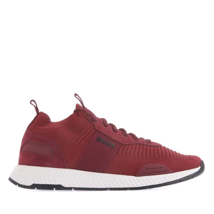 Image of Boss Titanium Running Trainers Red male UK 6